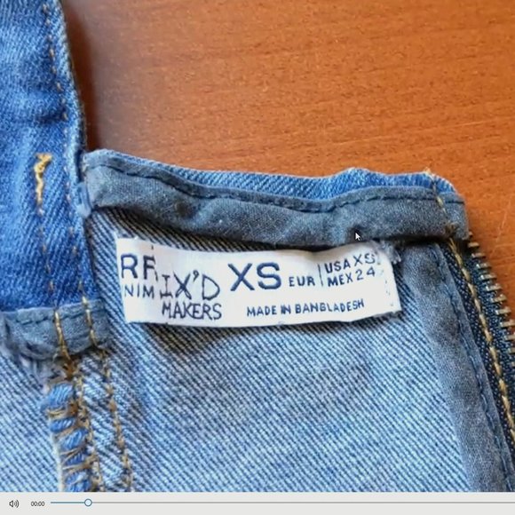 ZARA  - Denim Corset Crop Top - Picture 4 of 9